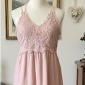 Entro Pink Lace Party Dress. Size XS petite.